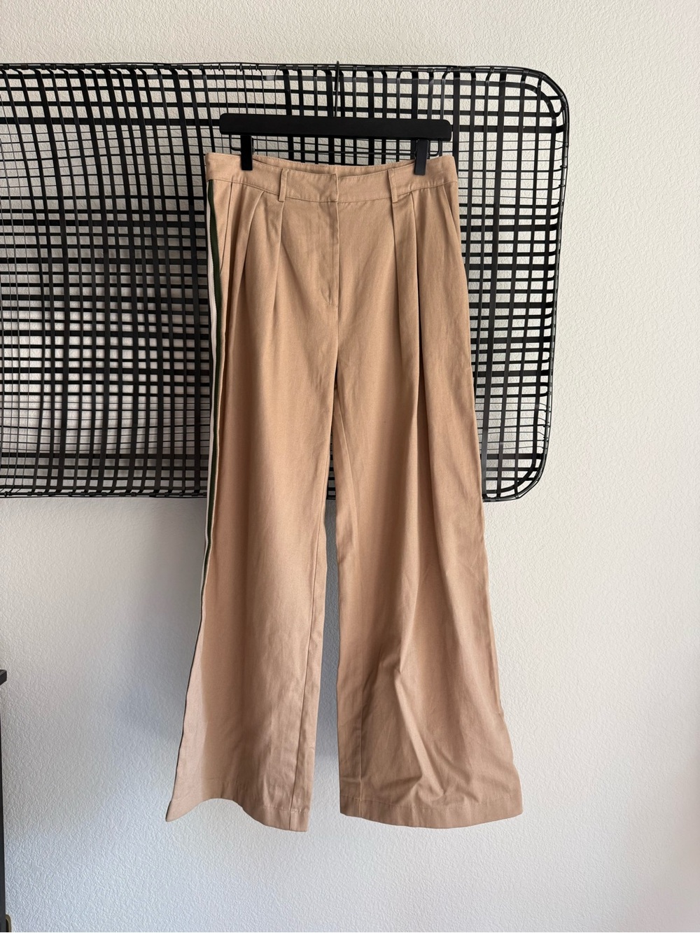 Anthropologie Maeve Pleated Track Trousers